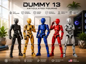 Dummy 13 Articulated Action Figure - Collectible Poseable Robot Toy