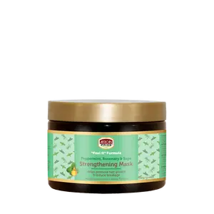 African Pride Feel It Formula Hair Strengthening Mask Treatment with Peppermint, Rosemary & Sage 12oz