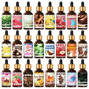25 Types 30ML Essential Oils, Scented Diffuser Oils, Scented Fragrance Oil, Fruit Food Spices Scents, Skincare Humidifier Diffuser Car Air Freshener, DIY Soap Candle Air Purifier Gift