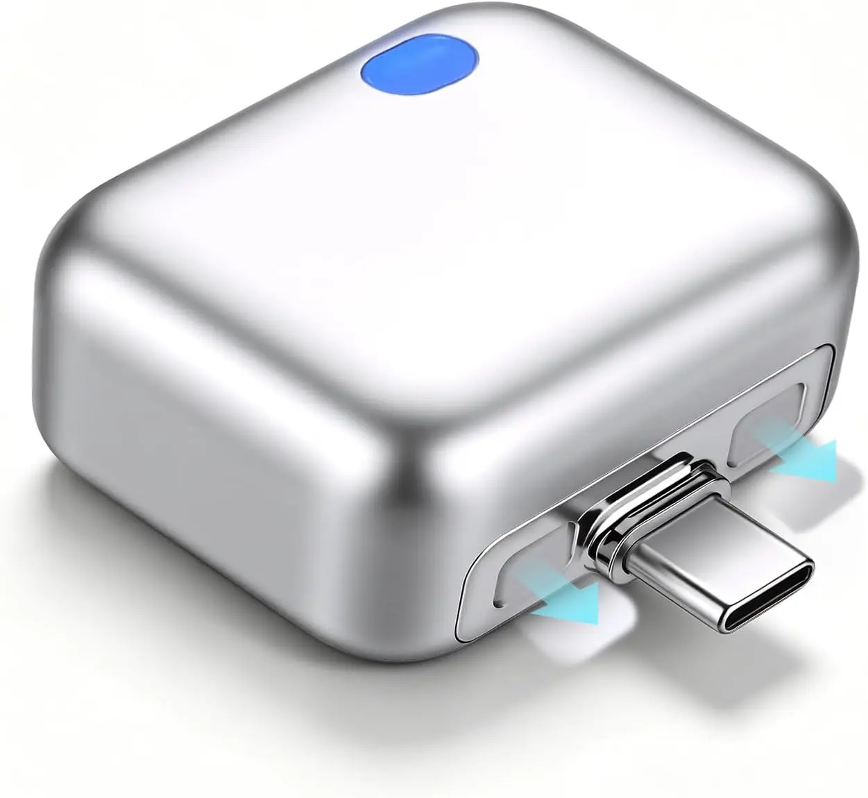 100W PD Fast Charging Head - AI Automatic Full Charge Disconnector, Electronic Mobile Accessory, Device Protection, Alloy Build, Compatible with iPhone/Android/Earphones, Cable-Compatible Charger, Led Light