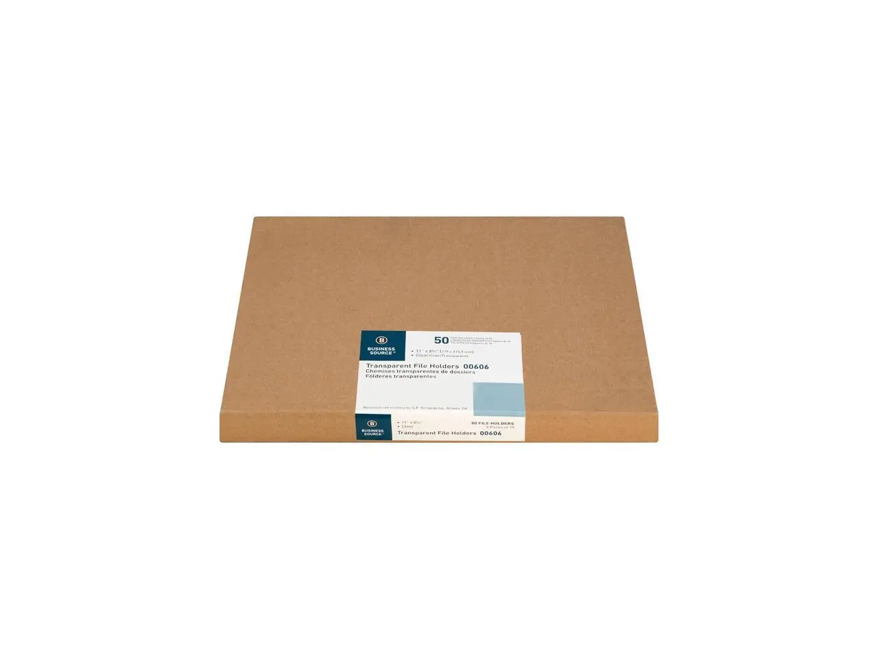 Business Source Transparent Poly File Holders