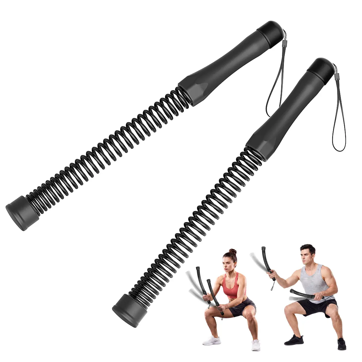 RELIFE Weighted Ropeless Battle Ropes - Home Gym Strength Training Equipment, Portable Cordless Exercise Rope for HIIT, At Home Gym Workouts, At Home Gym Equipment