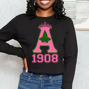 Alpha Kappa Alpha Sweatshirt. AKA Sweatshirt. AKA 1908 Sorority Apparel.  AKAs, Alpha Women, Ivies.