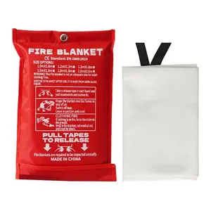 Fire Blanket Fiberglass Fire Emergency Blanket Suppression Blanket Flame Retardant Blanket Emergency Survival Safety Cover Fireproof Blanket