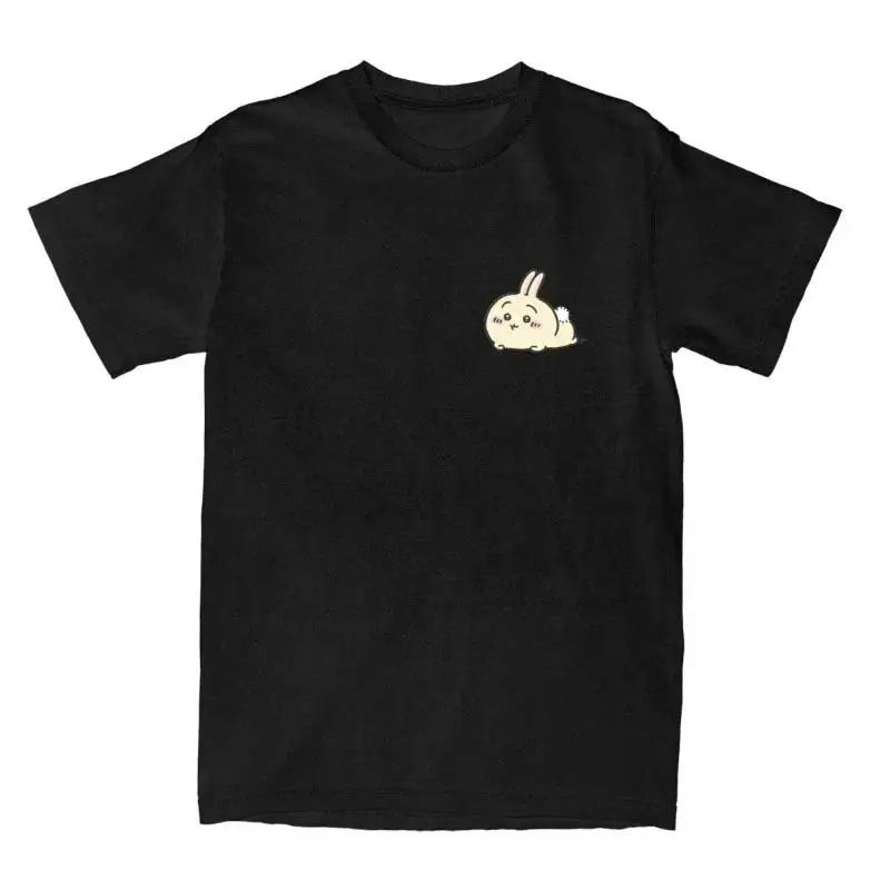 Anime Cartoon Chiikawa T-Shirt Tops Men Streetwear Summer Cotton T-Shirts Summer O Neck Tee Shirt Men's Clothing