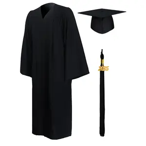 GRADUATIONMALL Class of 2026 Graduation Gown Set Premium Matte Bachelor Cap & Gown with Tassel High School & College Ceremony Essentials Multiple Colors Top Womenswear Clothes