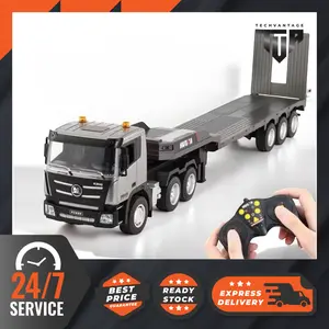 1318 Electric Remote Control Toy Truck Platform, 9-Channel 2.4GHz Remote Control, RC Trailer, Black Box, and Stable Signal