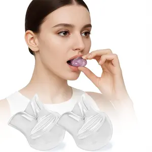 Snore Relief Solution Anti Snoring Device Medical Grade Silicone 2 Sleeves with Storage Cases Portable Night Guard Teeth Mouthpiece for Better Sleep