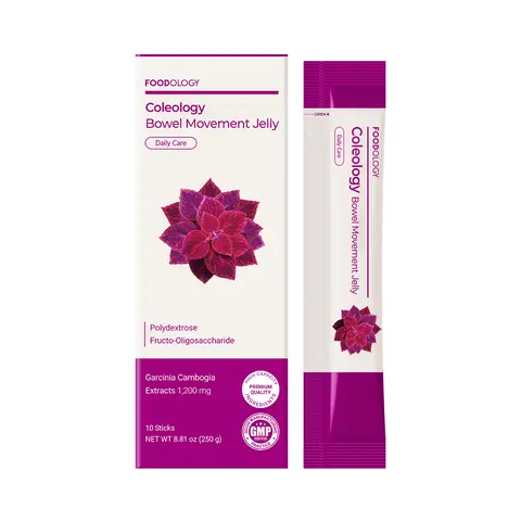 [FOODOLOGY] Bowel Movement Jelly Sticks Grape & Prune Flavor Fiber Jelly for Daily Gut Wellness