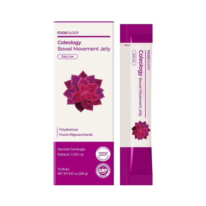 [FOODOLOGY] Bowel Movement Jelly Sticks Grape & Prune Flavor Fiber Jelly for Daily Gut Wellness