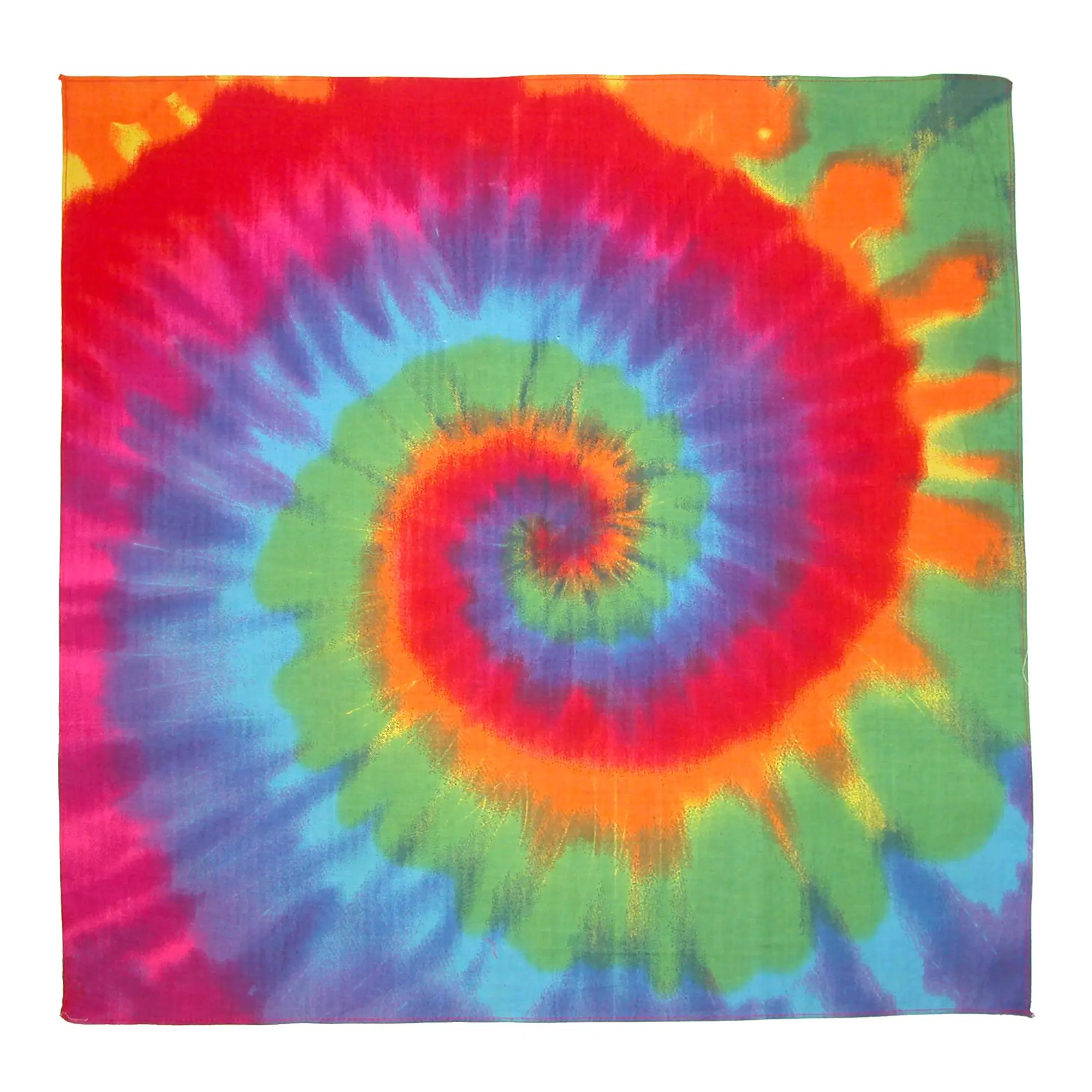 CTM Bandana, Fashionable Rainbow Tie-Dye Hair Scarf, Colorful Scarf Bandana for DIY Projects and Party Favors