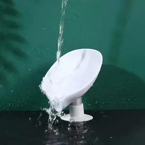 Leaf Shaped Soap Dish, 1 Count Drain Soap Holder, Soap Storage Box for Bathroom Kitchen