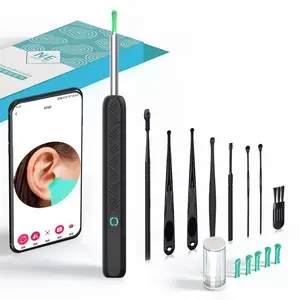 Electric Earwax Removal Tool with Camera, Earwax Remover, Portable 360° Wide Angle Ear Cleaning Tool, Waterproof Endoscope Ear Cleaning Tool for iPhone & Android Phone