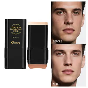 Men's Concealer Foundation Stick, Hydrating Lightweight Breathable Coverage, Affordable Bb Cream, Natural Quick Makeup, Portable