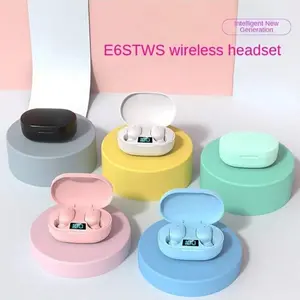 E6s Mini True Wireless Earbuds, High Fidelity Stereo Sound, Unisex Sports Gaming Headphones, Perfect Holiday Gift, Fashionable In-Ear Design, Wireless Earphones