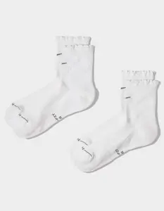 NIKE Everyday Elevated Womens Micro-Crew Socks 2 Pack