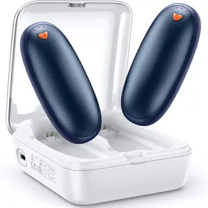 14000 mAh Hand Warmers Rechargeable 2 Pack, AI Hand Warmer with Charging Case Last 60H, 1S Fast Heat, Portable Electric Pocket Heater, Golf Hunting Camping Hiking