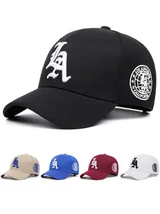 2025 Simple and Creative New LA Letter Side Earth Embroidery Men's Trendy Street Hip Hop Hat Outdoor Cycling Fishing Sunshade Hat Women's Casual Sports Sun Hat Daily Wear Decoration Adjustable Snapback Hats Baseball Hat