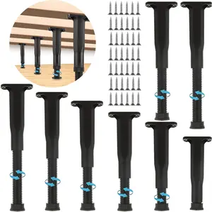 8 count Adjustable Bed Support , 8.3-14.8 Inch Height Bed Frame Center Support  for   Bed Slats, Heavy Duty Frame, Sofa, Dresser, Chair, Table, Cabinet and Wooden Furniture
