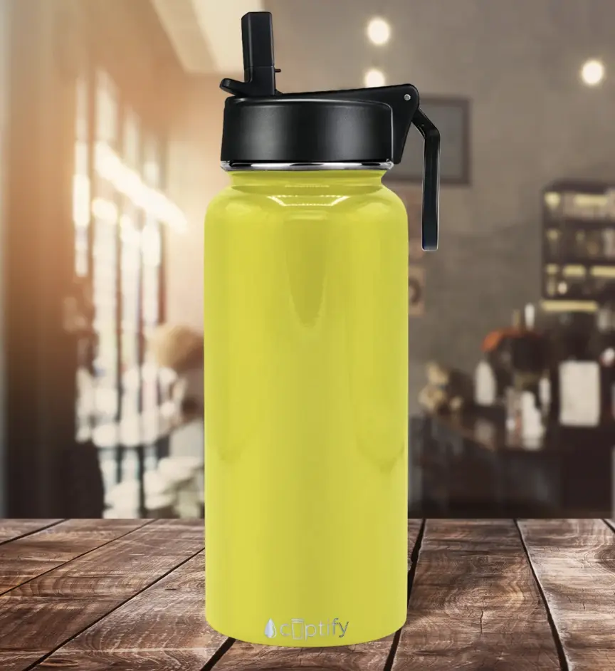 Reusable Insulated Water Bottle with Leakproof Lid – Portable Sports & Travel Drinking Bottle