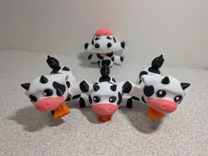 Cow Toy Articulate Cute Gift - Home Decor