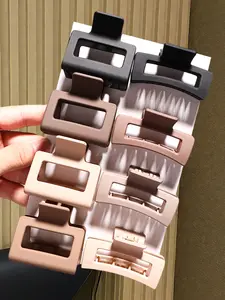 8pcs simple retro style Joker medium small size claw clip is suitable for thin and thick hair, strong, firm, non-slip hairpin, suitable for all hair types, including thick, thin, long, curly and fine hair, Curly Wavy Claw