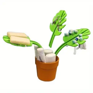 Turtle Back Plant Coaster 2D Shape, 3D Printed Plastic Decor for Indoor & Outdoor Use, Creative Desktop Storage Rack for Home & Gift