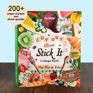 Grabie 200+ Pages The Flavor Folio Collage Activity Book, TiktokShopSpringGlowUp, RefreshedLook