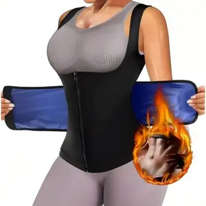Sauna Sweat Vest for Women Workout Waist Trainer Heat Trapping Tank Tops Women Top Sauna Sweat Suits