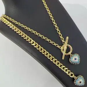 Beautiful bracelet and chain set. Chain 20 inches long and bracelet ideal for size 8. Available in gold and silver. Everyday jewelry.