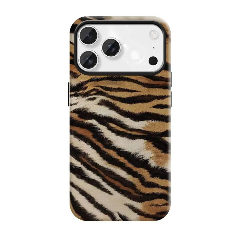 Tiger skin pattern, suitable For iphone 17 pro case iphone 16 pro max case 15 14 13 12 11 & Samsung S25 S24 S23 Ultra Fe, cute pretty phone cases, TPU Shockproof phone case make it durable sturdy protective fits supports phone