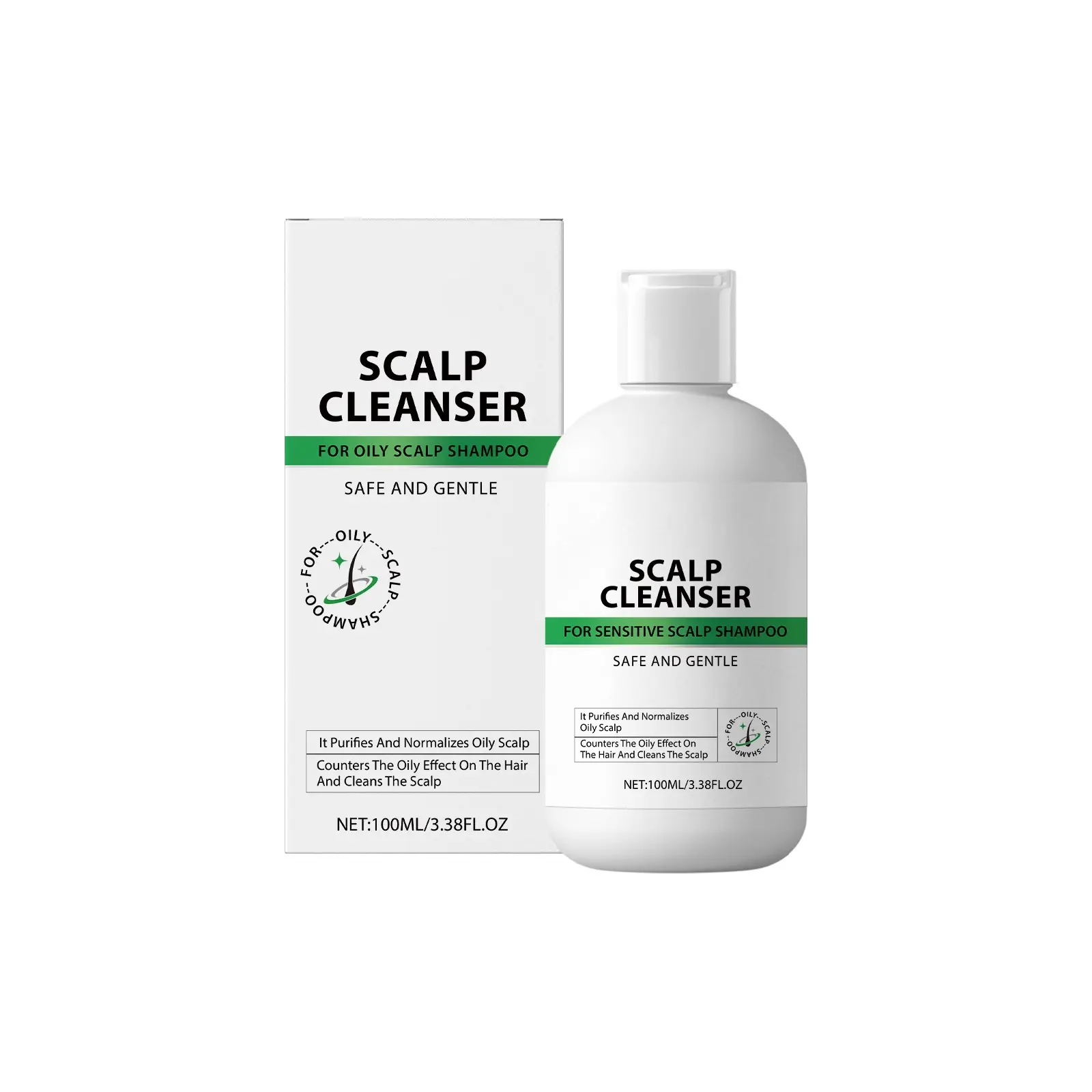 ZDFQ Oil Control Shampoo for Oily Scalp, Moisturizing Hair Repair for Dry Damaged Frizzy Hair, Smooth & Silky Daily Scalp Care