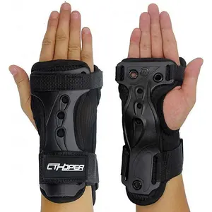Skiing Gloves Roller Skating Wrist Palms Protective Gear Adjustable Gauntlets Wrist Guard Support for Snowboarding Skateboard Skating Skiing