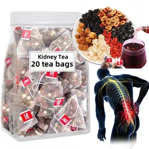 Kidney Tea Formula Ginseng Five Treasure Tea, Combination Scented Organic Kidney Cleanse Detox Tea, Red Date Mulberry Herbal Health Tea for Men and Women, Natural Beverage