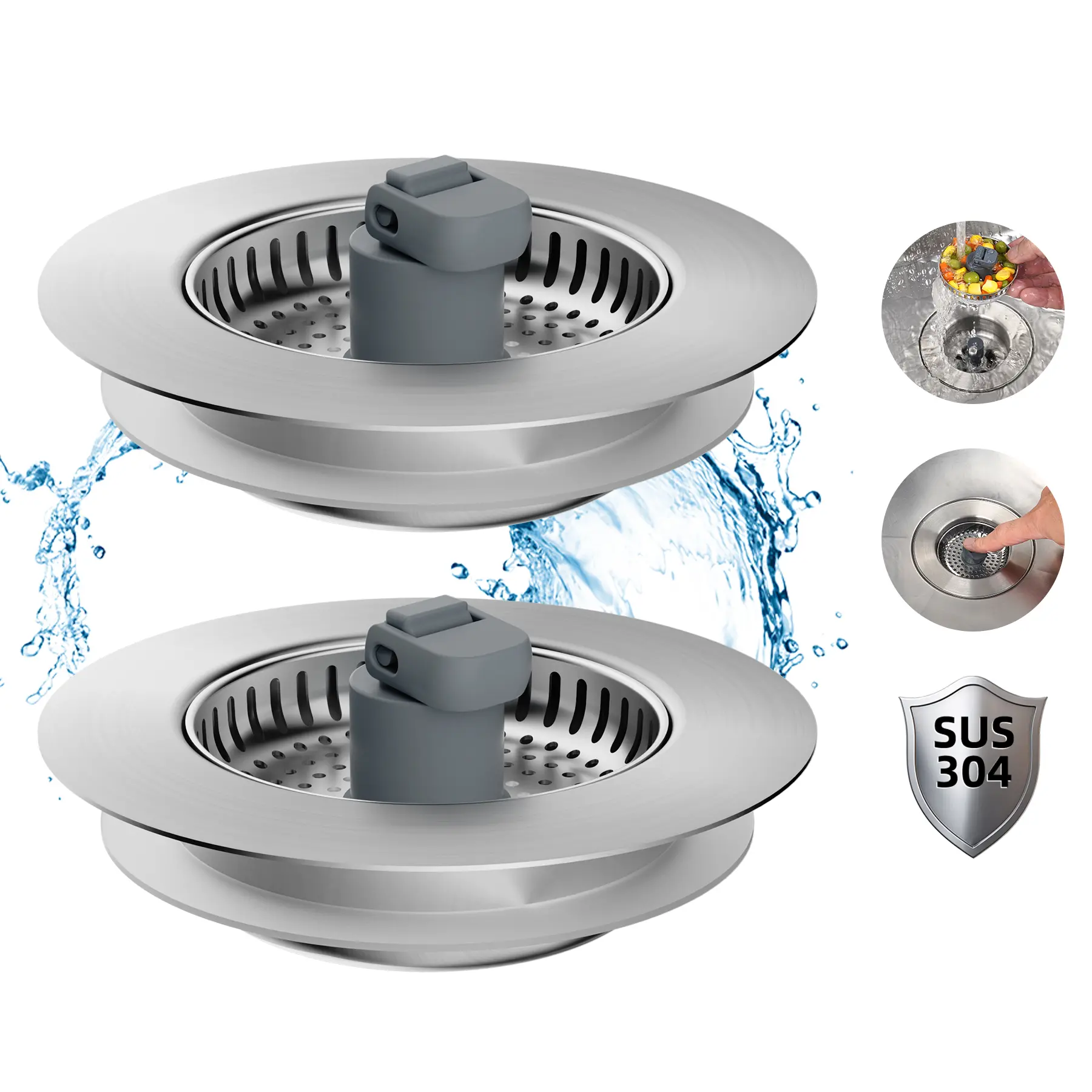 2PACK - SUS304 Drain Part