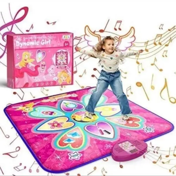 Music Toy Play Mat Dance Mat Toys Dance Pad Pink Musical Kids Dancing Blanket
