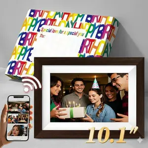 Ekoio 10.1 Inch WiFi Digital Picture Frame, 1280x800 HD IPS Touch Screen Photo Frame Electronic, 32GB Memory, Auto-Rotate, Wall Mountable, Share Photos/Videos Instantly via free App from Anywhere