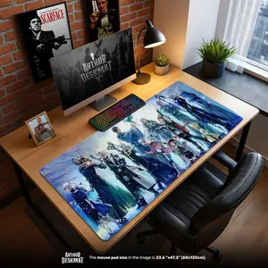 FFXIV Desk Mat – Final Fantasy XIV Characters, Gaming Mouse Pad