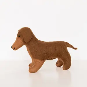Hand Felted Dachshund