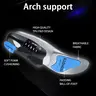 1 Pair Arch Support Insoles, Shock Absorbing Insoles for Plantar Fasciitis - Relieve Foot Pain & Pressure - Soft PU Material, High Elasticity Shock Absorption, Ergonomic Design for Sports Shoes, Casual Shoes, and Daily Wear, Shoe Inserts