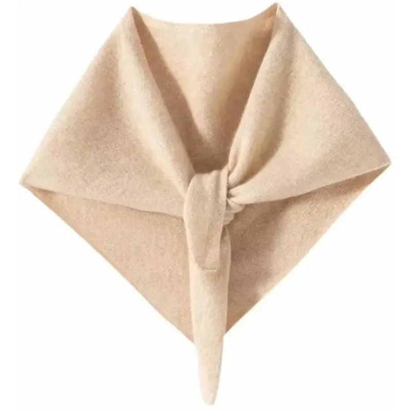 100%Cashmere Women's Knit Triangle Scarf - Downtown Girl Aesthetic Essential, Head Scarf & Trendy Shawl Combo Knitwear Womenswear scarf head wrap shawl  outfit