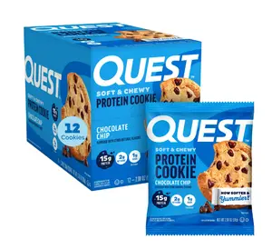 Quest Protein Cookie, Chocolate Chip, 15g Protein, 12 Count