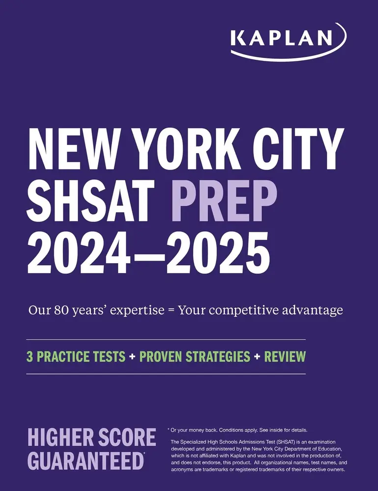 USED Book - New York City Shsat Prep 2024-2025: 3 Practice Tests + Proven Strategies + Review by Kaplan Test Prep (Paperback) - english