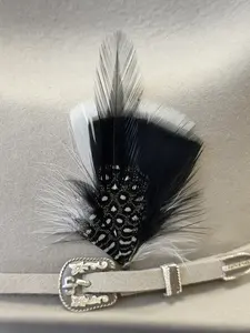 Western Style Feather ( Black )
