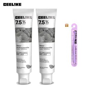 【CEELIKE】 Oral Protection Bundle: 2 Hydroxyapatite Repair Toothpastes with 1 Orthodontic Toothbrush, Double Thoughtful Protection for Teeth