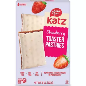 Katz Gluten Free Strawberry Toaster Pastries, 8oz/4ct.