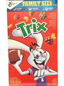 Trix Cereal  flavor colors rainbow treats morning breakfast Trix for kids Flamily Size
