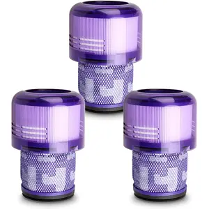 3PCS Vacuum Replacement Filter Set for Dyson V11 V15, Fits V11 Animal Torque Complete and V15 Detect Submarine, High Performance Washable Filter Cartridge, Home Vacuum Accessories