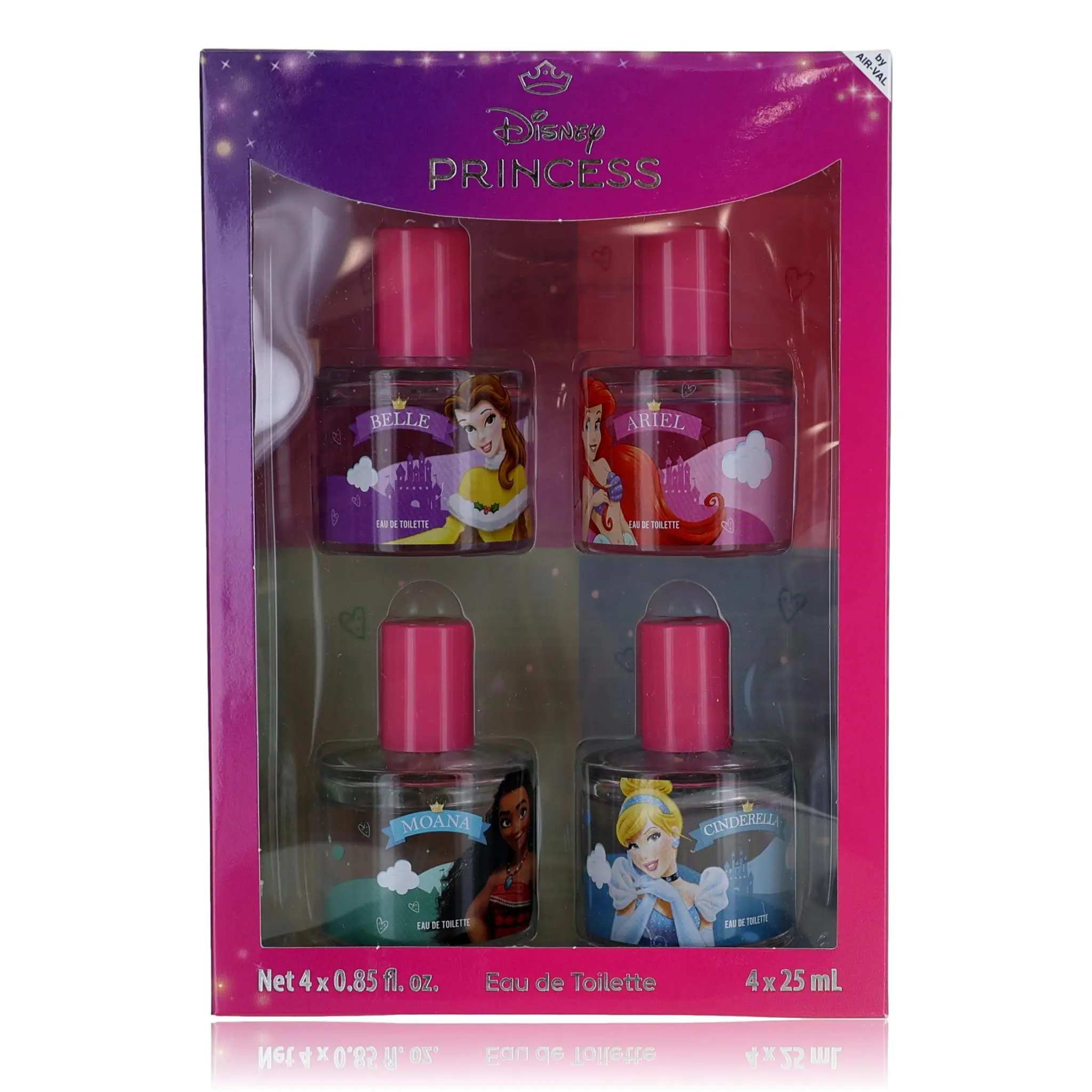Disney Princess by Disney, 4 Piece Gift Set for Kids Spritz Set, Character, Fragrance Sets