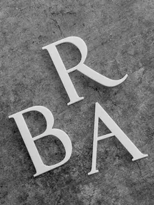 3D Gold Acrylic Letters